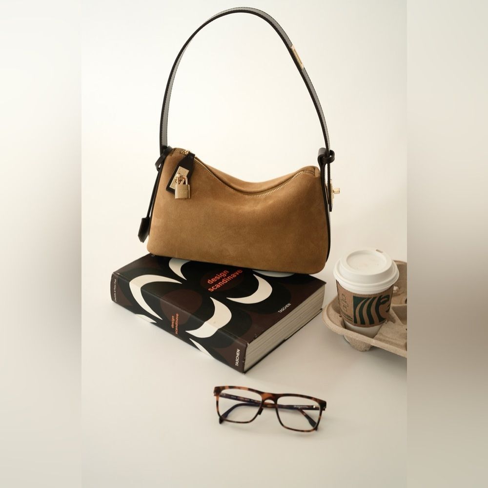 Verified Gold Suede Hobo Bag - Picture 9 of 16